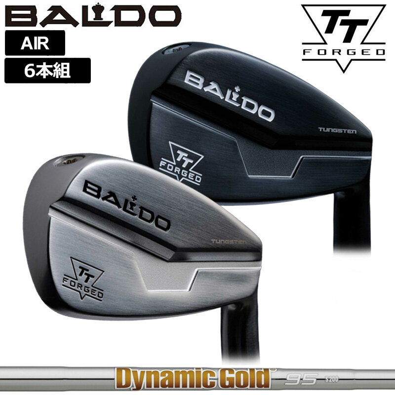 Rakuten - バルド 2024 TT FORGED AIR アイアン 6本組(＃5-P) トゥルーテンパー ダイナミックゴールド 85/95/105/120 装着 【カスタム】【新品】 BALDO フォージド エアー 中空 アイアンセット ゴルフ クラブ TOUR SATIN BLACK TTアイアン