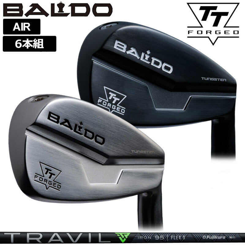 Rakuten - バルド 2024 TT FORGED AIR アイアン 6本組(＃5-P) フジクラ TRAVIL IRON 装着 トラビル シャフト 【カスタム】【新品】 BALDO フォージド エアー 中空 アイアンセット ゴルフ クラブ TOUR SATIN BLACK TTアイアン