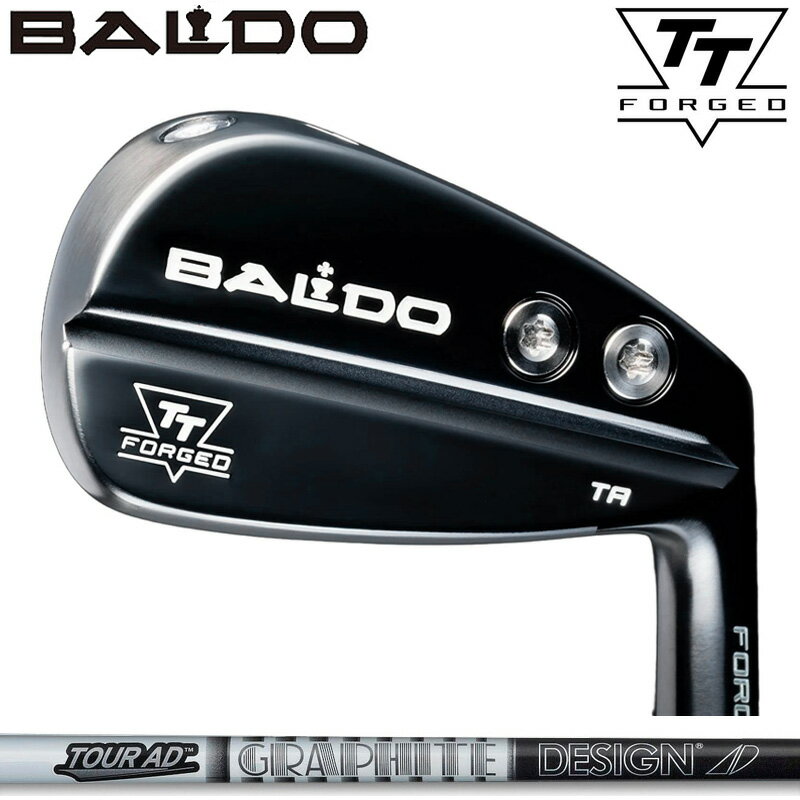 バルド 2025 TT FORGED ツアー エアー アイアン ブラック 6本組 グラファイトデザイン TourAD AD-105/115 装着 カーボン 【カ...