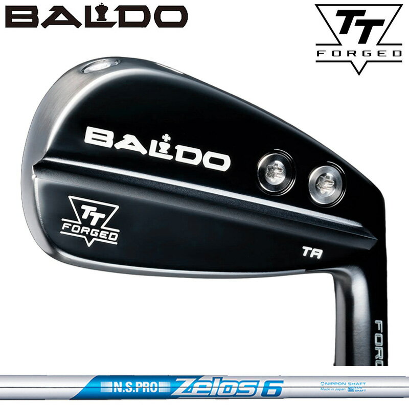 Rakuten - バルド TT FORGED ツアー エアー アイアン ブラック 6本組 日本シャフト ZELOS 6 装着 ゼロス6 スチール 【カスタム】【新品】 BALDO フォージド TA AIR アイアンセット ゴルフ クラブ