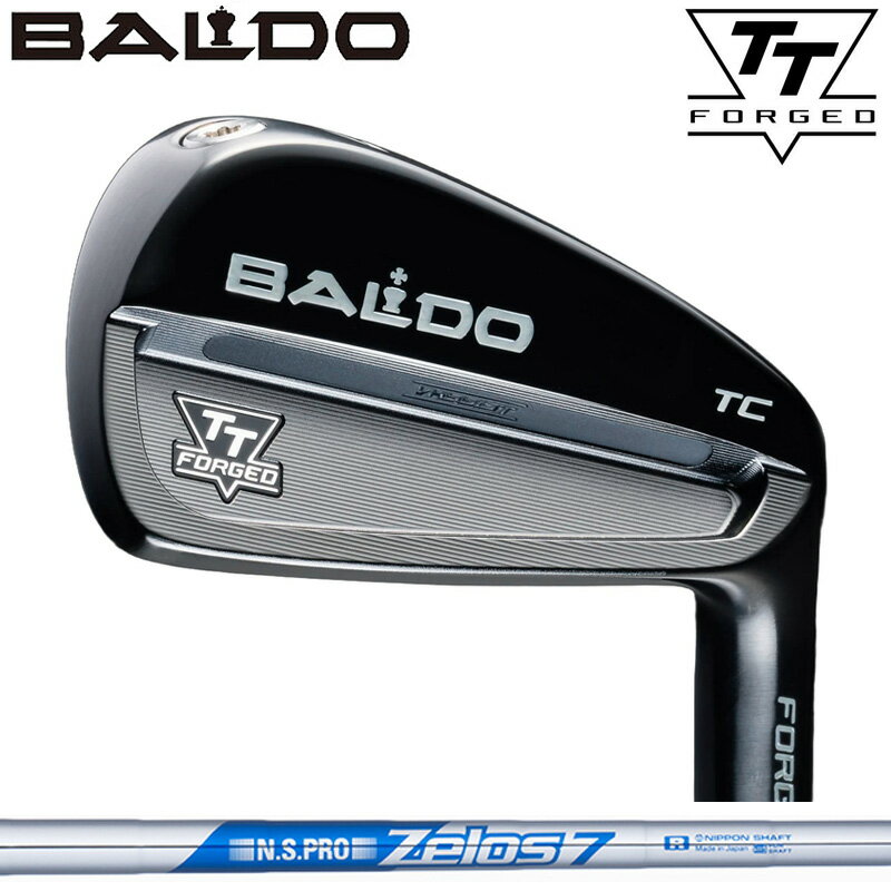 Rakuten - バルド TT FORGED ツアー キャビティ アイアン ブラック 6本組 日本シャフト ZELOS 7 装着 ゼロス7 スチール 【カスタム】【新品】 BALDO フォージド TC アイアンセット ゴルフ クラブ