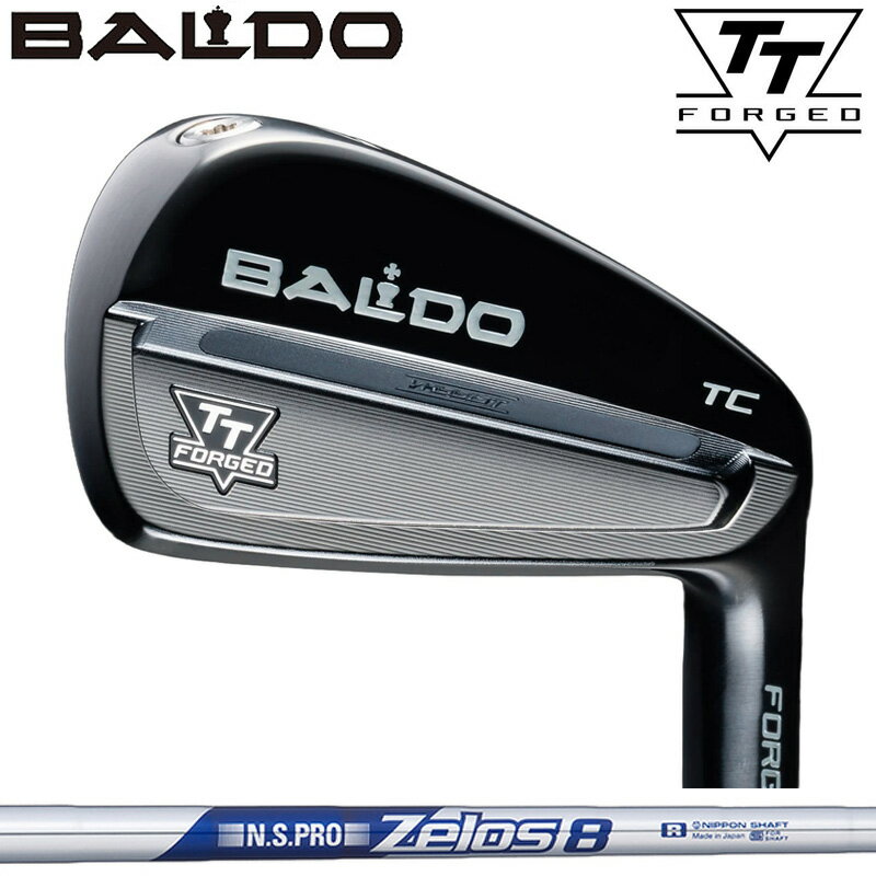 WOSS - バルド TT FORGED ツアー キャビティ アイアン ブラック 6本組 日本シャフト ZELOS 8 装着 ゼロス8 スチール 【カスタム】【新品】 BALDO フォージド TC アイアンセット ゴルフ クラブ