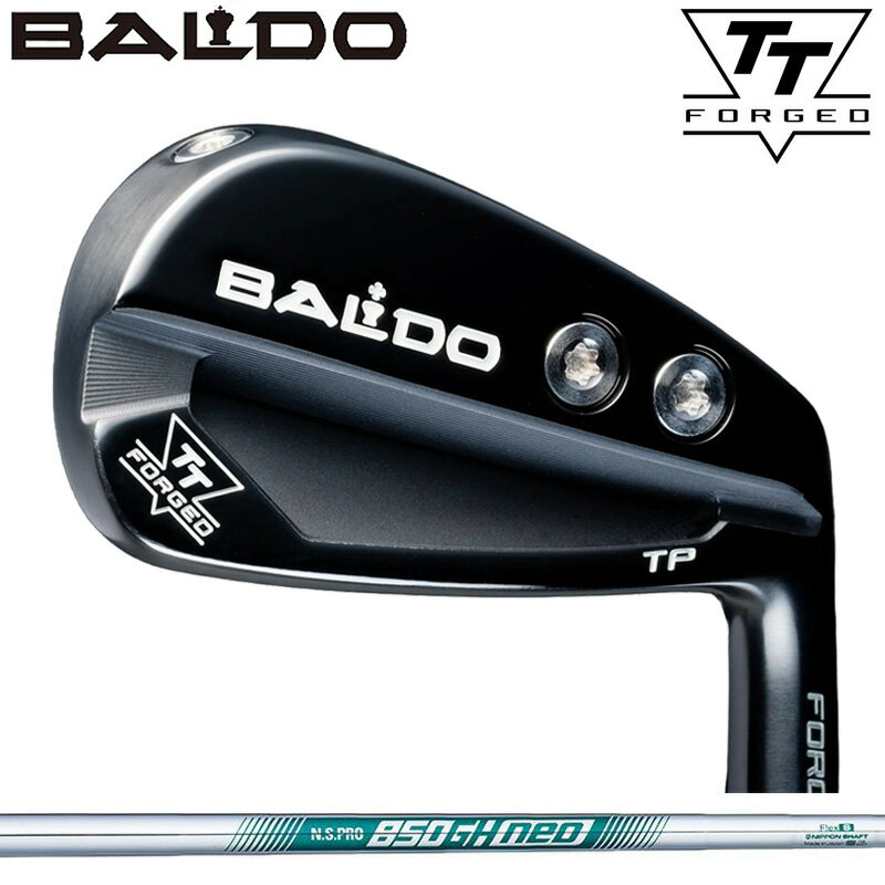 樂天商城 - バルド TT FORGED ツアー ポケット アイアン ブラック 6本組 日本シャフト N.S.PRO 850GH NEO 装着 NS ネオ スチール 【カスタム】【新品】 BALDO フォージド TP アイアンセット ゴルフ クラブ