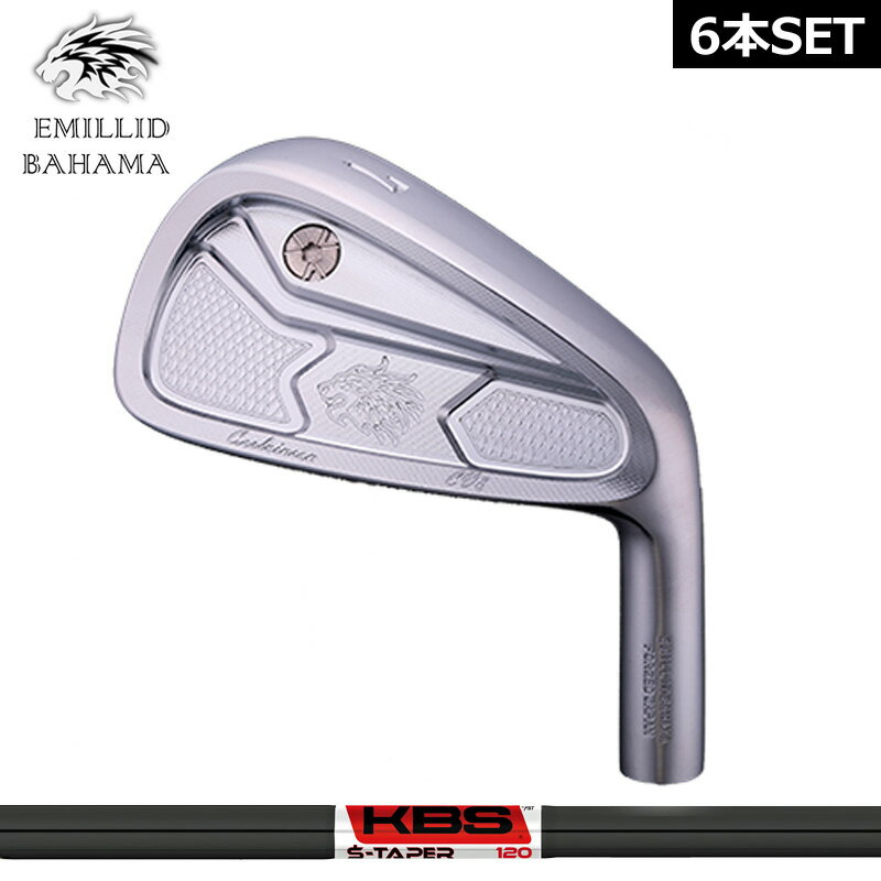 Rakuten - エミリッド バハマ CV8 アイアンセット 6本組(#5-PW) KBS S-TAPER Black PVD 装着 ツアー スチール EMILLID BAHAMA 【カスタム】【新品】 カールヴィンソン 軟鉄 シャフト 地クラブ
