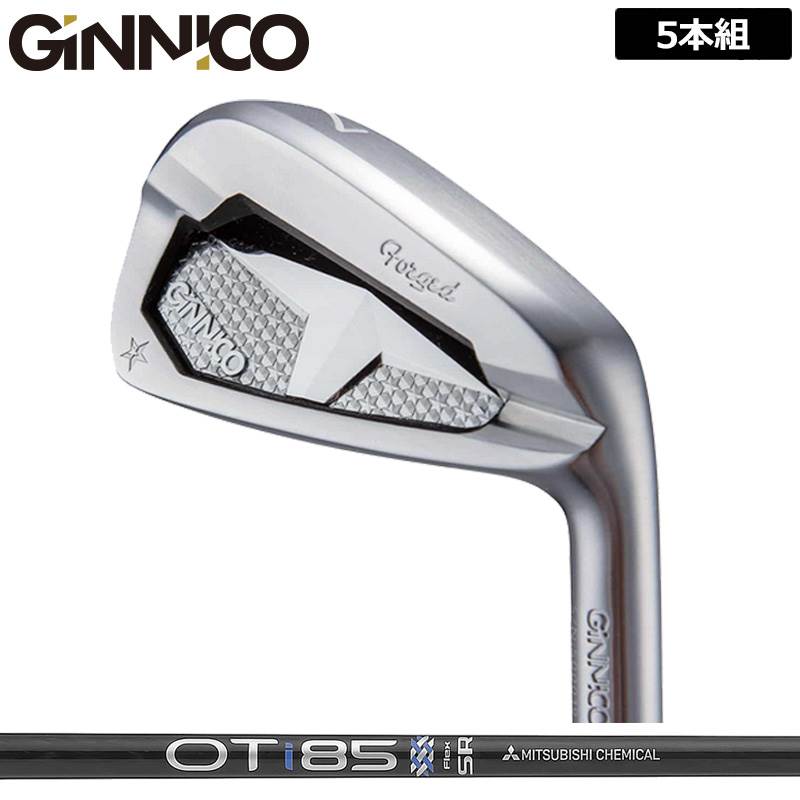 Rakuten - ジニコ PC アイアン 5本組(＃6-P) 三菱ケミカル OT IRON 装着 NEW カーボン 黒 【カスタム】【新品】 イオンスポーツ GINNICO ピーシー セット ゴルフ クラブ