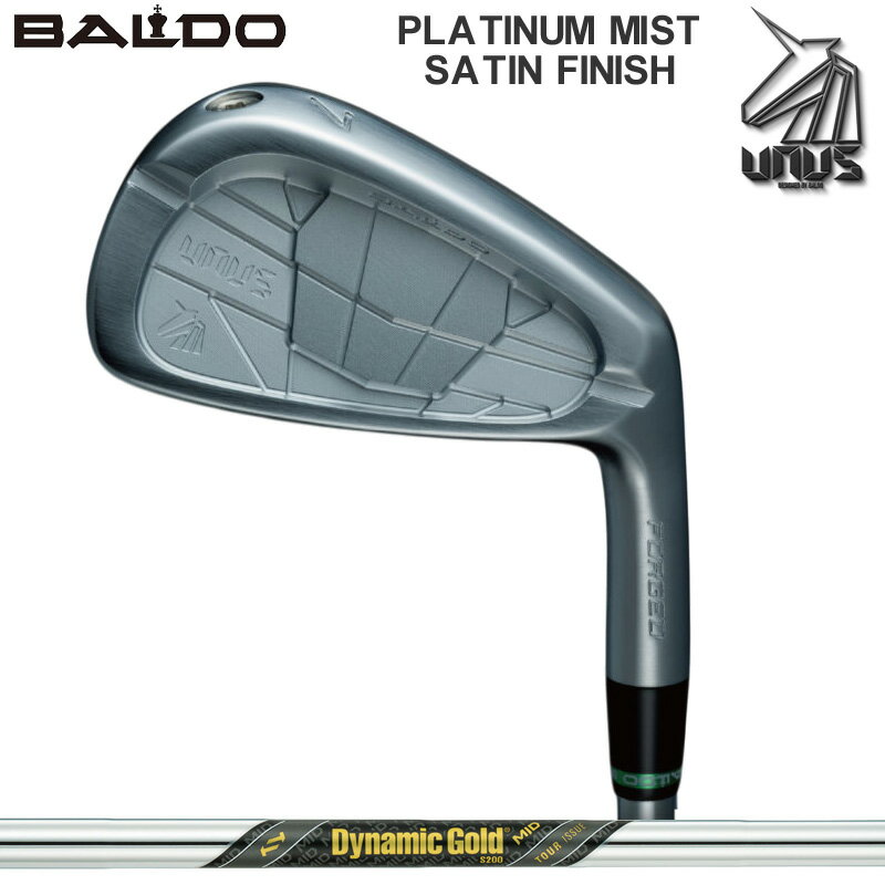 Rakuten - バルド 2026 UNUS ウヌス フォージドアイアン MCB サテン 6本組 ダイナミックゴールド MID TOUR ISSUE 装着 ミッド ツアーイシュー 【カスタム】 BALDO アイアンセット ゴルフ クラブ