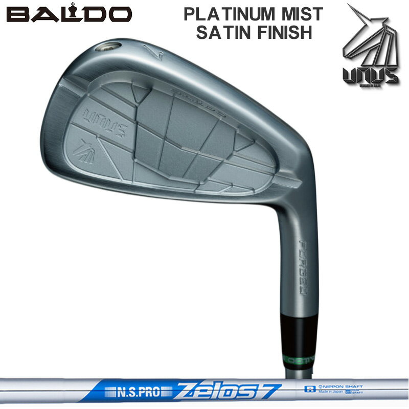 Rakuten - バルド 2026 UNUS ウヌス フォージドアイアン MCB サテン 6本組 日本シャフト ZELOS 7 装着 ゼロス7 スチール 【カスタム】 BALDO アイアンセット ゴルフ クラブ