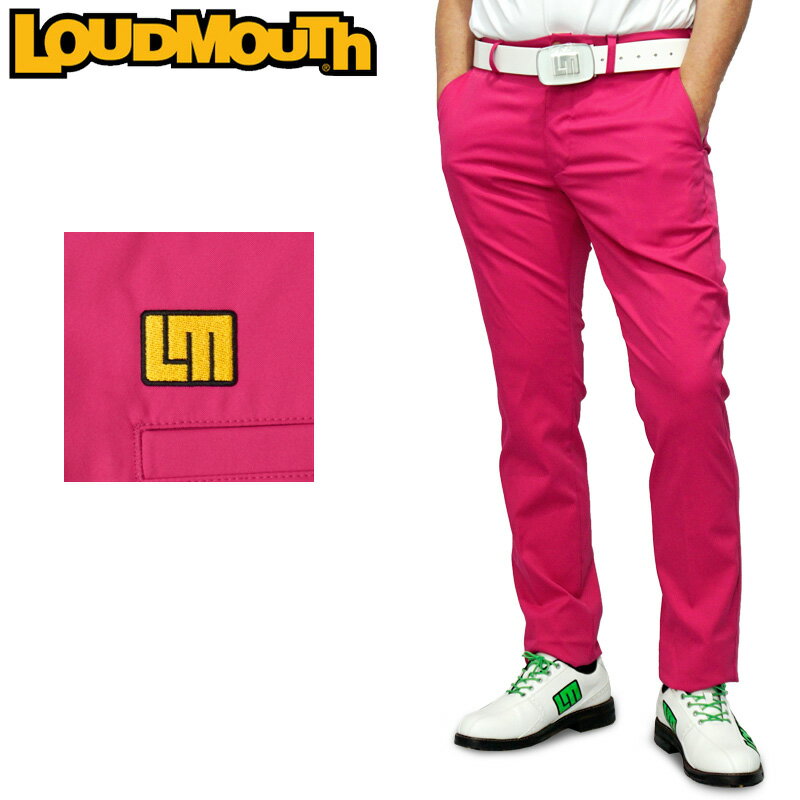 【日本規格】ラウドマウス メンズ ロングパンツ ストレッチ 撥水加工 ピンク 760300(992) 【新品】20SS Loudmouth ゴルフウェア ゴルフパンツ ボトムス