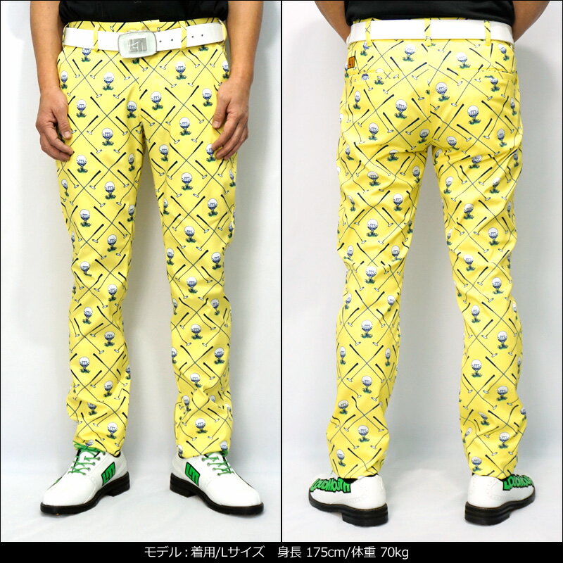 【日本規格】ラウドマウス メンズ ロングパンツ ストレッチ UVカット Clubhouse クラブハウス 760304(253) 【新品】20SS Loudmouth ゴルフウェア ゴルフパンツ ボトムス 派手 派手な 柄 目立つ 個性的