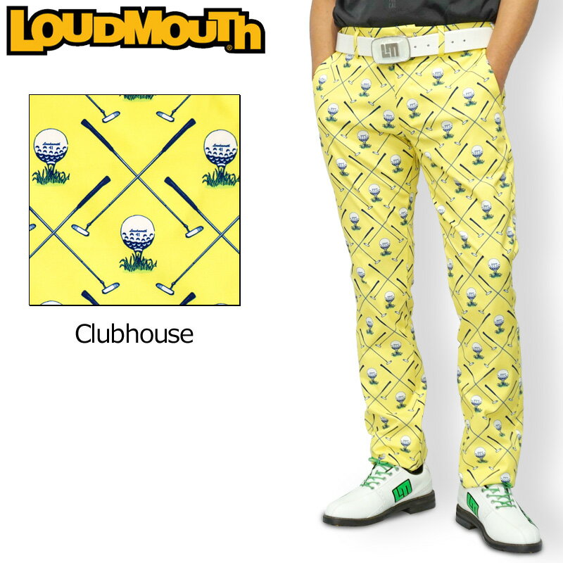 【日本規格】ラウドマウス メンズ ロングパンツ ストレッチ UVカット Clubhouse クラブハウス 760304(253) 【新品】20SS Loudmouth ゴルフウェア ゴルフパンツ ボトムス 派手 派手な 柄 目立つ 個性的