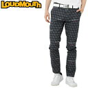 ラウドマウス メンズ テーパード ロングパンツ 762302 998 Black ブラック 【日本規格】【新品】 2SS2 Loudmouth ゴルフウェア 無地 派手 APR2