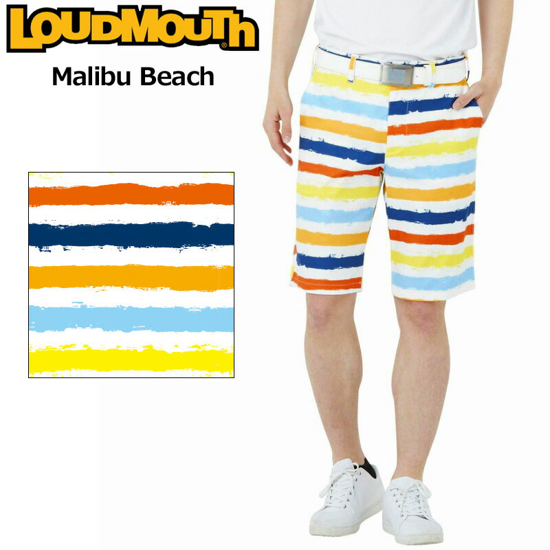 楽天サードウェイブ ゴルフ＆スポーツ【SALE特価】ラウドマウス メンズ ショートパンツ ストレッチ Malibu Beach マリブビーチ 762304（313） 【日本規格】【メール便発送】【新品】2SS2 Loudmouth ゴルフウェア 派手 JUN1 look04