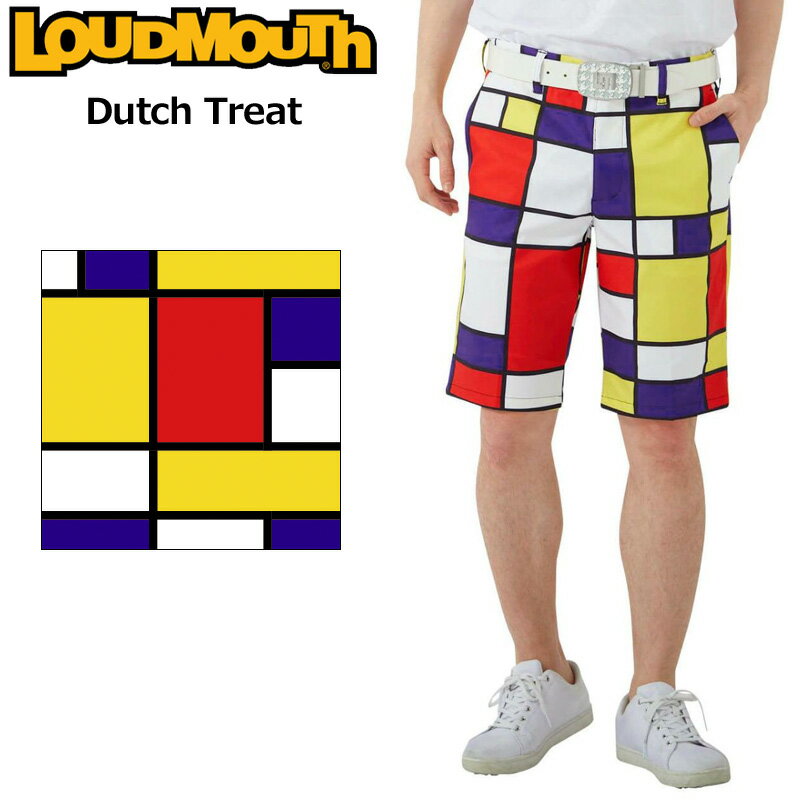 ラウドマウス メンズ ショートパンツ ストレッチ Dutch Treat ダッチトリート 762304(321) 2SS2 Loudmouth ゴルフウェア 派手 JUN1