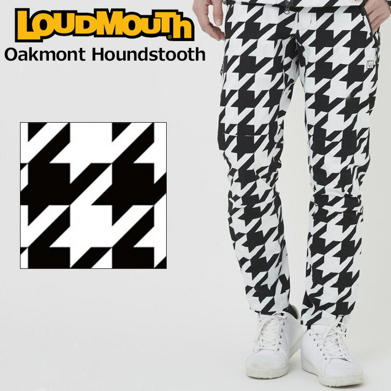 ラウドマウス メンズ レインパンツ 762360 002 Oakmont Houndstooth オークモント 【日本規格】【新品】2SS2 レインウェア Loudmouth ゴルフウェア JUN2