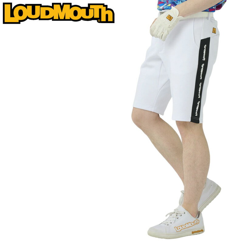 ラウドマウス メンズ ショートパンツ 軽量ダンボールニット White ホワイト 763307(999) 【日本規格】【新品】3SS2 Loudmouth ゴルフウェア 派手 MAY2 その1