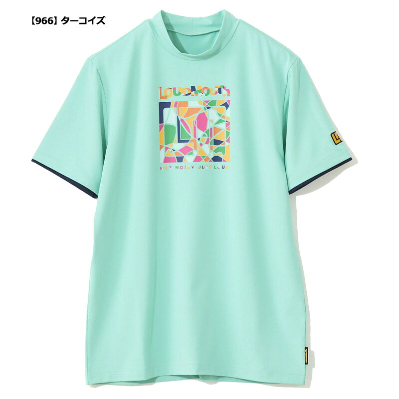 ラウドマウス メンズ 吸汗速乾 接触冷感 UVカット モックネック 半袖シャツ 764605 【メール便発送】【新品】日本規格 TAAR モックシャツ ゴルフウェア Loudmouth MAR2