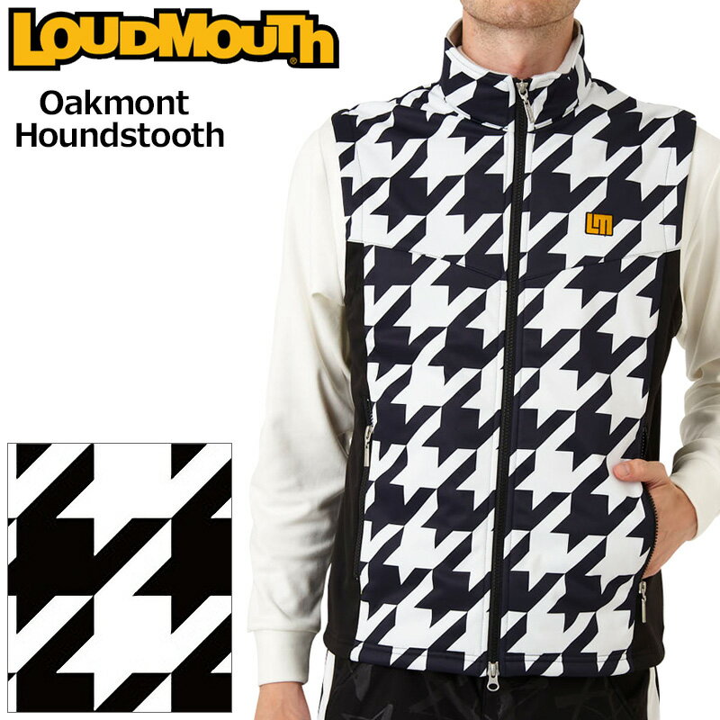 ラウドマウス メンズ ボンディング ベスト Oakmont Houndstooth オークモント 772201 002 【日本規格】【新品】2WF2 Loudmouth アウター ブルゾン ゴルフ ウェア NOV2