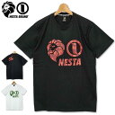 【5%offクーポン対象〜3/10】ネスタブランド 2020 抗菌防臭 クルーネック 半袖 Tシャツ メンズ 202NB1019 カモ柄 NESTA BRAND 春夏秋 【新品】20SS 消臭 トップス ファッション %off