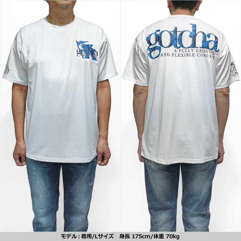 ガッチャ 半袖 Tシャツ 水陸両用 UVカット 吸汗速乾 ドロップショルダー 232G1031 メール便発送【新品】SAAR メンズ レディース ユニセックス カジュアル トップス