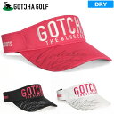 ガッチャゴルフ 2024 コットン バイザー 242GG8706 吸汗速乾機能付 ベーシック ロゴ刺繍 GOTCHA GOLF 新品 24SS サンバイザー ゴルフウェア 帽子 MAR2