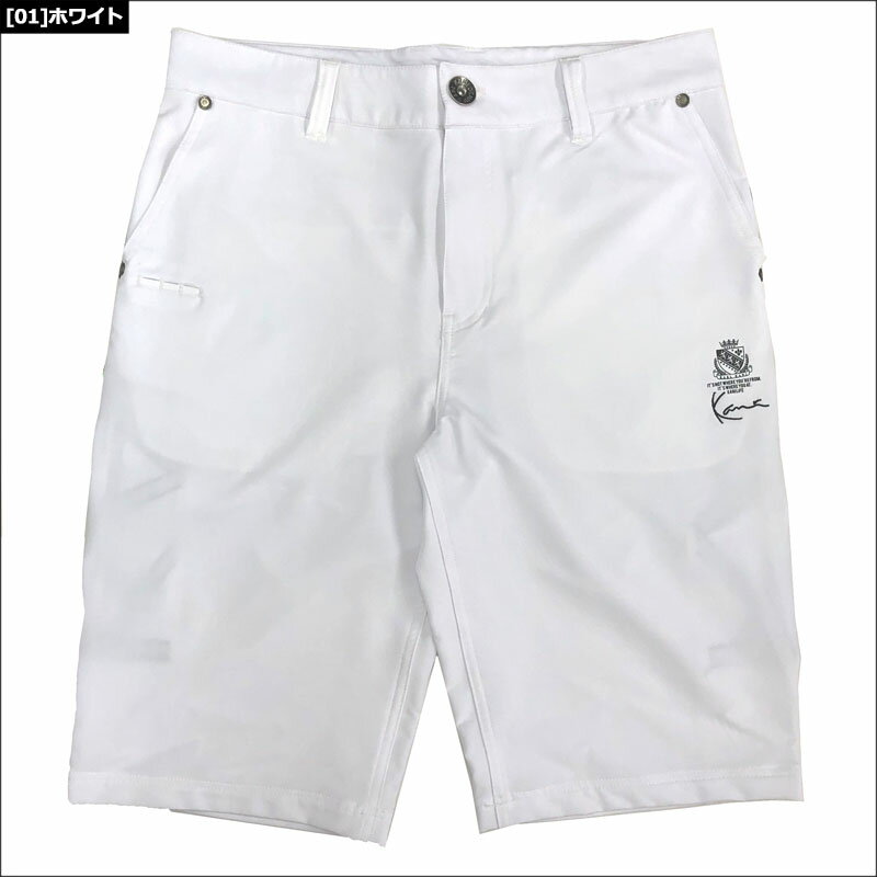 カールカナイゴルフ 接触冷感 撥水 切替ビッグロゴ ストレッチ ショートパンツ 232KG1900【メール便発送】【新品】SAAR ハイブリッド ショーツ ボトムス ゴルフウェア JUL1 3