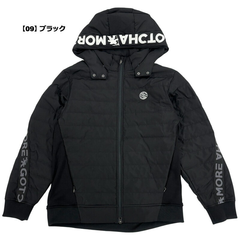 ガッチャゴルフ 2025 メンズ ダウンジャケット 全方位ストレッチ 切替 253GG1621 GOTCHA GOLF 【新品】2025FW 長袖 フルジップ ゴルフウェア トップス NOV3