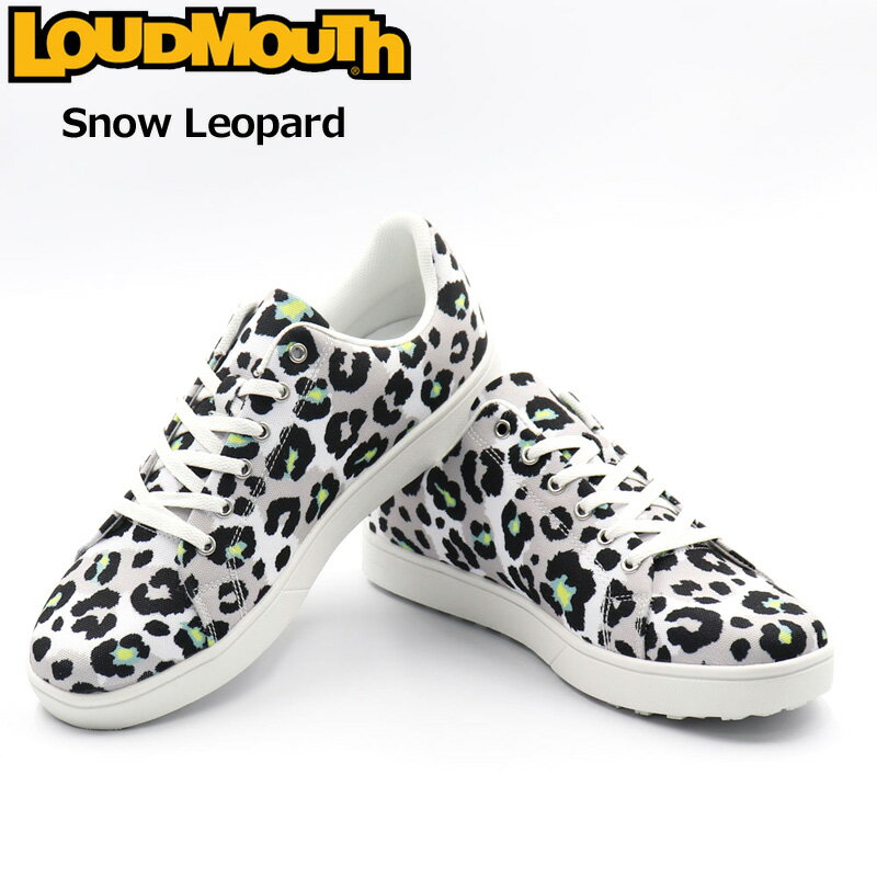 検索用1: Loudmouth Snow Leopard ヒョウ ヒョウ柄 ひょう ユキヒョウ 雪 検索用2： ホワイト 白色 ブラック 黒色 マルチカラー 総柄 検索用3: 派手 派手な 柄 目立つ 個性的 おしゃれ オシャレ デザイン ブランド アパレル ファッション ローカット スニーカー ラウンド 練習用 ふだん履き カジュアル ライフスタイル ゴルフ用品 ゴルフアパレル 検索用4: 男性用 メンズ 女性用 女子 レディース レディス ウィメンズ ユニセックス 男女兼用 UNI 男女共用 メーカー希望小売価格はメーカーカタログに基づいて掲載しています。「やんちゃで遊び心がありながら、上品で派手!」がコンセプト。 ハリウッドセレブをはじめとしたアメリカンセレブ御用達ブランド。 ラウンドはもちろん練習やふだん履きにも最適のスパイクレスゴルフシューズ、2021年Newデザインがリリース！ ■特長 ・ソール底面及びサイドに「LOUDMOUTH」ロゴ ・インソールに「LOUDMOUTH」ロゴ ・ソール突起はシンボルマーク「LM」の連続パターン ■素材 アッパー：ポリエステル 底：ラバー ■サイズ 23.0cm〜27.5cm 幅：3E ■サイズ感 男性：一般的なシューズと同じサイズ感です。 女性：ワンサイズ小さめがおすすめです。 ■重さ 約355g(26.0cmの場合/片足) ■特記事項 ※生地の裁断の仕方によっては、お届けする商品のデザインが写真のものとは異なる場合があります。 ※お使いのコンピュータ環境によっては実際の商品とカラーが異なって見える場合があります。 ※当店はラウドマウスゴルフ正規取扱店です。