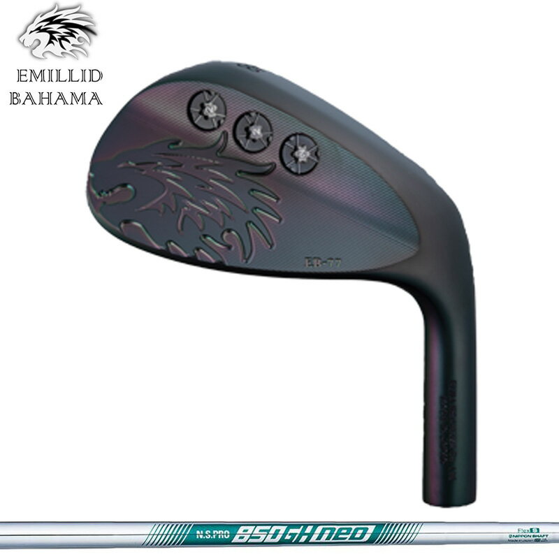 エミリッド バハマ EB-77 ウェッジ 日本シャフト N.S.PRO 850GH NEO 装着 NS ネオ スチール 【カスタム】【新品】 EB77 EMILLID BAHAMA WEDGE 軟鉄 バハマウェッジ GOLF 地クラブ