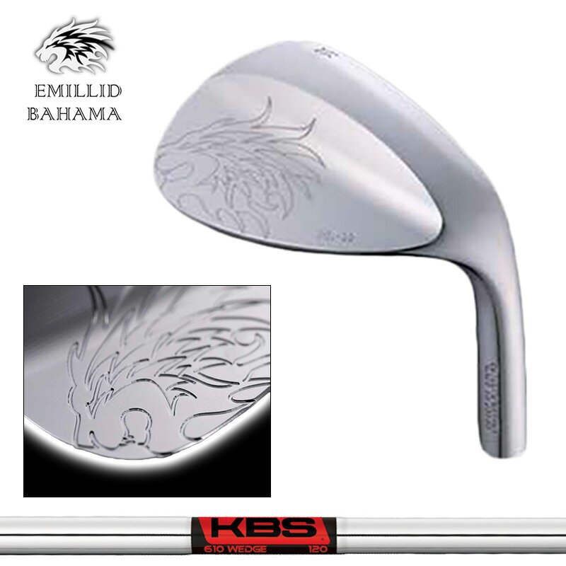 挖起杆 - エミリッド バハマ EB-99 ウェッジ KBS TOUR 610 WEDGE 装着 ツアー スチール 【カスタム】【新品】 EB99 EMILLID BAHAMA WEDGE 軟鉄 バハマウェッジ GOLF 地クラブ