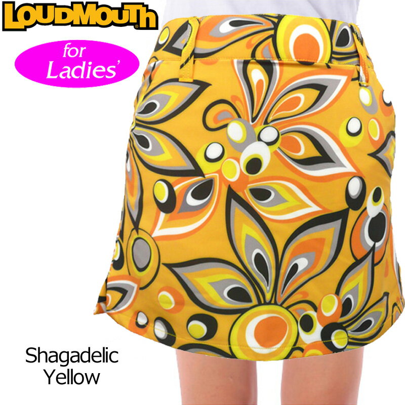 ラウドマウス レディース スカート Shagadelic Yellow シャガデリックイエロー 767352(021) 春夏  7SS1 Loudmouth レディス ゴルフ ボトムス