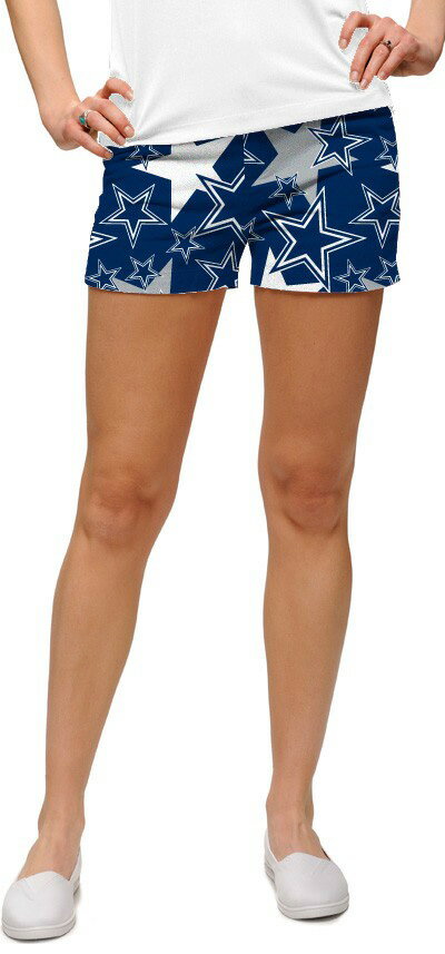【メール便発送】レディース ラウドマウス ホットパンツ/ミニパンツ Cowboys Star Navy(カウボーイズ スター ネイビー) 【新品】 Loudmouth ゴルフウェア ボトムス Mini Shorts 派手 派手な 柄 目立つ 個性的 %off