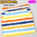 検索用1: Loudmouth Malibu Beach マリブビーチ ボーダー 検索用2： ホワイト 白色 オレンジ 橙色 ブルー 青色 総柄 検索用3： 派手 派手な 柄 目立つ 個性的 やんちゃ 上品 ボトムス おしゃれ オシャレ デザイン ブランド アパレル ファッション キュロット 女子ゴルフ レディースウェア レディースウエア レディスウェア レディスウエア ゴルフウェア ゴルフウエア ゴルフスカート ギフト プレゼント 検索用4: 女子 ゴルフ女子 女性用 レディス レディース WOMENS WOMEN'S ウィメンズ 春 夏 秋 メーカー希望小売価格はメーカーカタログに基づいて掲載しています。「やんちゃで遊び心がありながら、上品で派手!」がコンセプト。 ハリウッドセレブをはじめとしたアメリカンセレブ御用達ブランド『ラウドマウス』 ラウドマウス「2022コレクション」のデザインがプリントされたスカート。 ストレッチが効いた生地が使用され、動きやすくストレスフリーな着用感。 一体型のインナーパンツ付き。 ウエスト部分内側にシャツずれ防止のためのシリコンパイピング入り(2箇所) ■素材 ポリエステル100％ ※光沢感があり、シワになりにくいのが特徴のストレッチツイル生地。 インナーパンツ部分：ポリエステル87％、ポリウレタン13％　 ■機能 ・ストレッチ ・UV CUT ■特記事項 ※当店はラウドマウスゴルフ正規取扱店です。 ※お使いのコンピュータ環境によっては実際の商品とカラーが異なって見える場合があります。 ■■■配送方法に関して■■■ 当商品は『メール便配送対応』商品です。 ●注意事項 ・事故補償は一切ございません。 ・梱包サイズの関係で、外装パッケージから取り出して梱包させていただく場合がございます。 ・代金引換でのご注文はお受けできません。 ・翌日お届けサービスの対象外です。