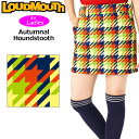 ラウドマウス レディース ストレッチ スカート Autumnal Houndstooth オータムナルハンドトゥース 772351(335) 【メール便発送】【...