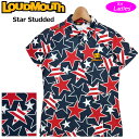 【メール便発送】ラウドマウス レディース 半袖 ポロシャツ DRY UV CUT 抗菌防臭 761654(078) Star Studded スタースタッズ 【...
