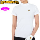 【日本規格】ラウドマウス レディース ドライ UVカット モックネック 半袖 シャツ 762650 (999) White ホワイト 【メール便発送】【新品】R...