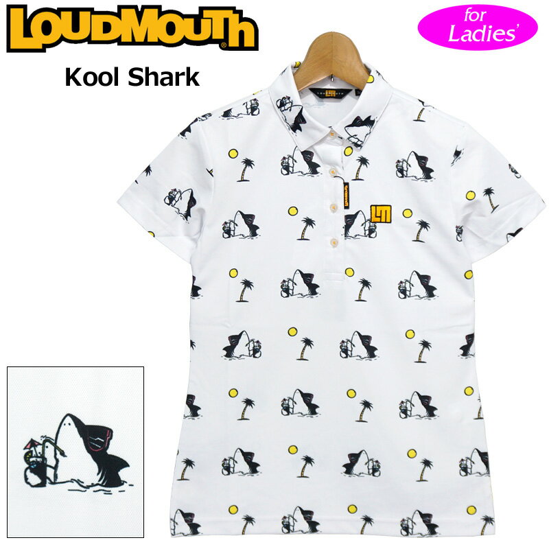 ラウドマウス レディース ドライ UVカット 半袖 ポロシャツ 771650(294) Kool Shark クールシャーク 【日本規格】【メール便発送】【新品】QCBR Loudmouth トップス 派手