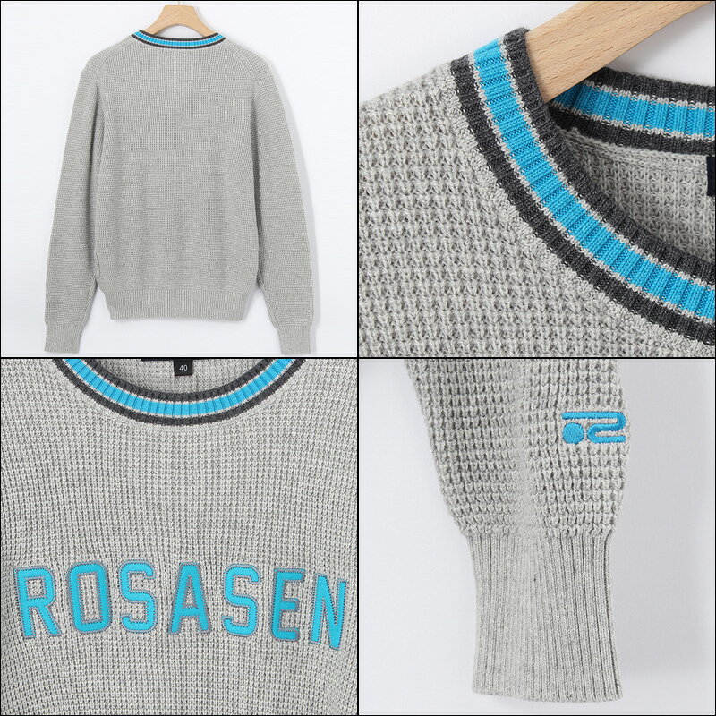 ロサーセン レディース 長袖セーター 045-18910 Rosasen 【新品】18FW ゴルフウェアトップスレディス女性用ニットクルーネック %off