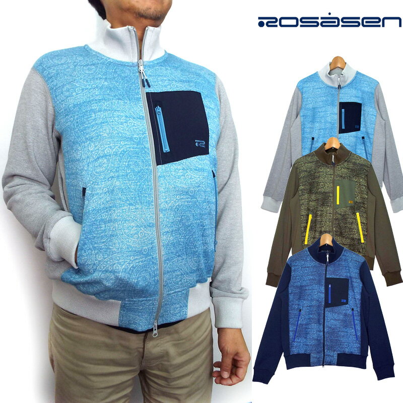 ロサーセン メンズ ブルゾン スラブペイズリー 044-58910 Rosasen 【新品】18FW ゴルフウェアトップス男性用紳士用アウタージャケット長袖長そで %off