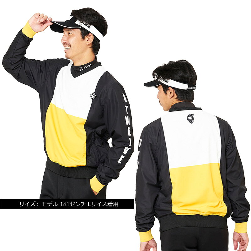 V12 ゴルフ ヴィ・トゥエルヴ メンズ SWITCH JACK 長袖ジャケット V121920-JK03 45/Orange 秋冬春【新品】ZCBQ ゴルフウェア トップス アウター VTLOGO VTロゴ スイッチジャック おしゃれ ブランド V12 GOLF