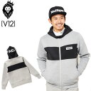 V12 ゴルフ ヴィ・トゥエルヴ メンズ 長袖 パーカー BOND PARKA V121920-SW02 15/GRAY 秋冬春【新品】9WF1 ゴルフウェア トップス フーディー アウター シンプル 無地 VTLOGO VTロゴ ボンド おしゃれ V12 GOLF