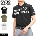 SY32 GOLF メンズ 吸汗速乾 半袖 ポロシャツ SYG-2219 ビッグロゴ 鹿の子 BIG LOGO KANOKO POLO ゴルフ2SS2 エスワイサーティートゥ ゴルフウェア メンズウェア