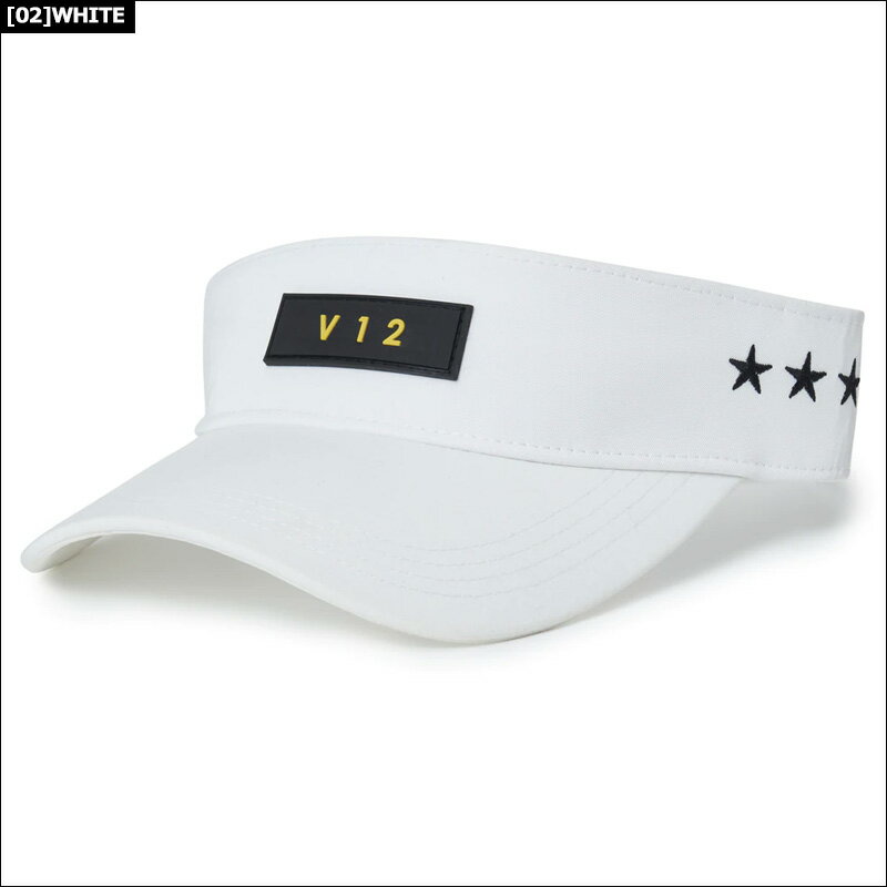 V12 ゴルフ バイザー FRONT TAG VISOR V122210-CP09 ヴィ・トゥエルヴ 【新品】RAAR ゴルフウェア visor サンバイザー V12GOLF MAY1