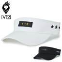 V12 ゴルフ バイザー FRONT TAG VISOR V122210-CP09 ヴィ・トゥエルヴ 【新品】2SS2 ゴルフウェア visor サンバイザー V12GOLF MAY1