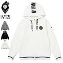 V12 ゴルフ メンズ フルジップ 長袖パーカー LOGO CORD F/Z PARKA V122220-SW07 ヴィ・トゥエルヴ 【新品】2WF2 ゴルフウェア V12GOLF SEP3