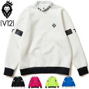 V12 ゴルフ メンズ モックネック 長袖 スウェット JACQUARD NECK SWEAT V122221-SW14 トレーナー ヴィ・トゥエルヴ 【新品】2WF2 ゴル..