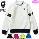 V12 ゴルフ レディース モックネック 長袖 スウェット JACQUARD NECK SWEAT V122221-SW14 トレーナー ヴィ トゥエルヴ 【新品】2WF2 スエット ゴルフウェア V12GOLF NOV1