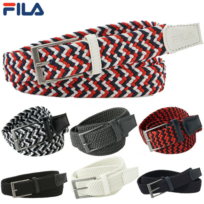 フィラ ゴルフ メンズ メッシュベルト 編み込みベルト 743951 【メール便発送】【新品】3SS2 FILA Golf ストレッチ メンズウェア ゴルフウェア 編みベルト その1