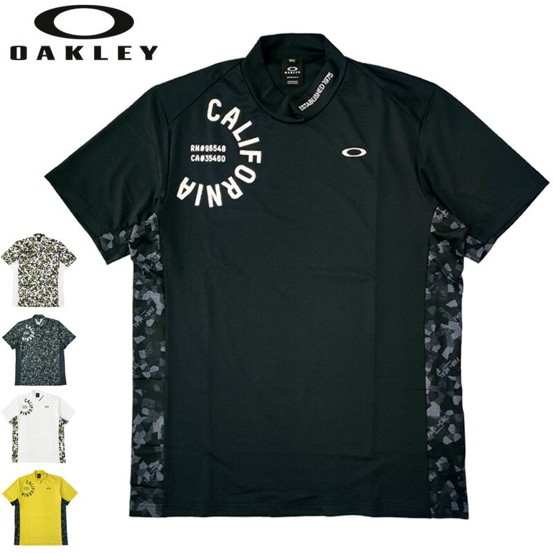 オークリー メンズ 吸汗速乾 モックネック 半袖シャツ FOA405153 Oakley Reliable Mock Shirt 2.0 3SS2 ゴルフウェア モックシャツ ハイネック APR2