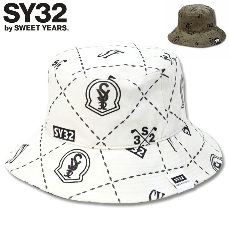 【SY32★まとめ購入でMAX15％offクーポン対象〜5/21】SY32 GOLF メンズ コーデュロイ バケットハット キルト柄 SYG-22A64G CORDUROY HAT 【新品】22FW 帽子 ゴルフウェア DEC2のサムネイル