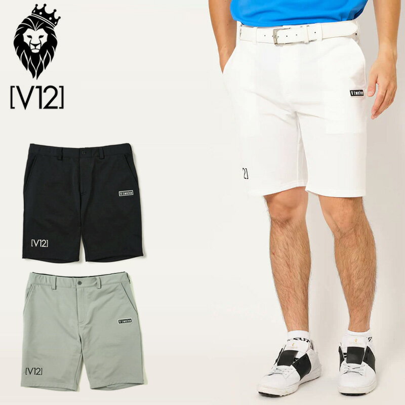 V12 ゴルフ メンズ ショートパンツ BACK LIB SWEAT SHORTS V122310-HP12 ヴィ・トゥエルヴ 3SS2 スウェット ゴルフウェア ボトムス GOLF MAR2